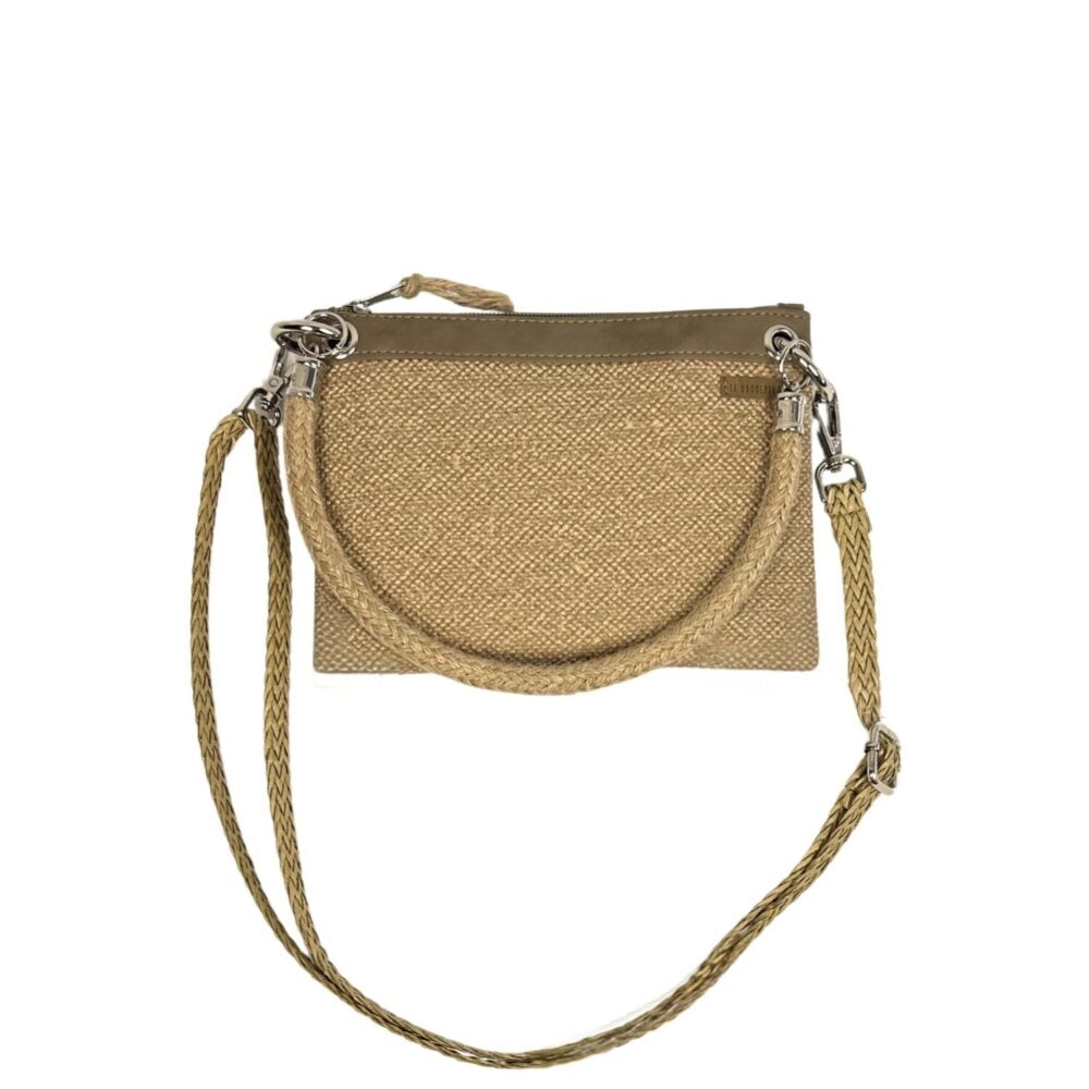 Neceser swing case mimbre -cinta capuccino