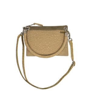 Neceser swing case mimbre -cinta capuccino
