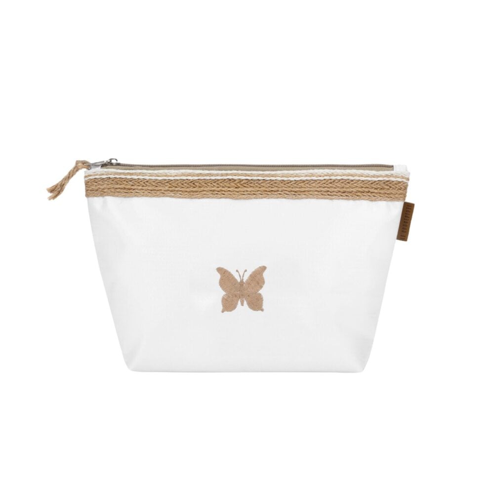 Neceser basic white mariposa