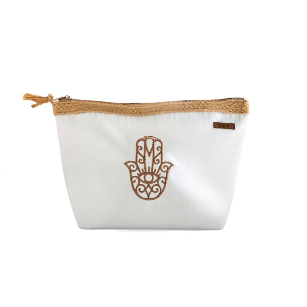 Neceser basic white hamsa