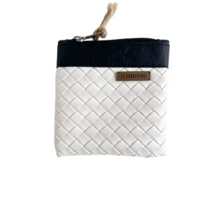 Organizador tv tiny trenzado blanco -cinta negro