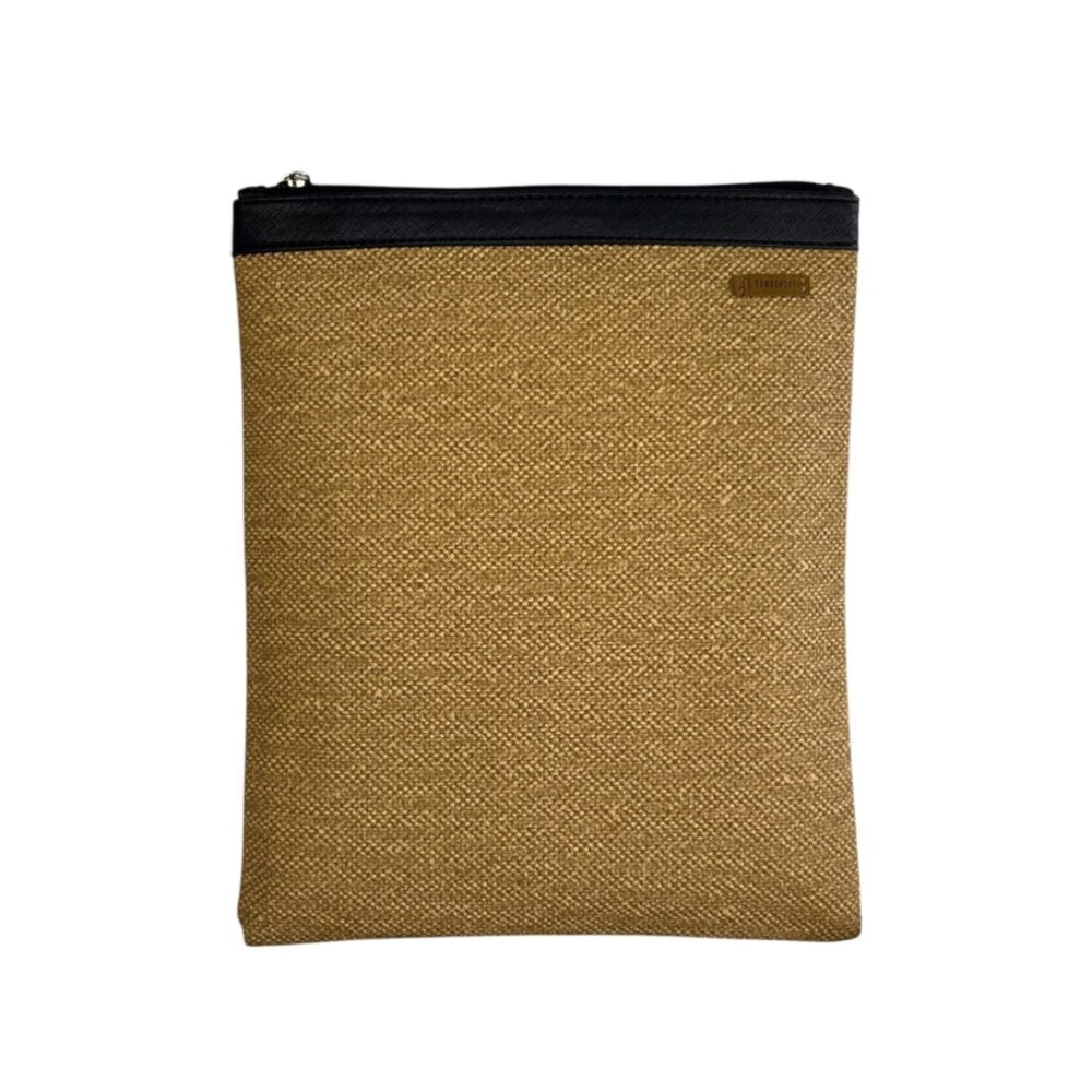 Organizador tv medium mimbre - cinta negra