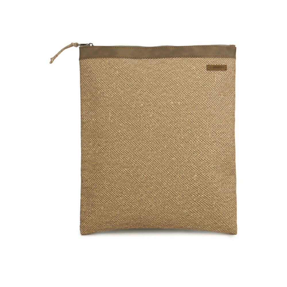 Organizador tv medium mimbre - cinta capuccino