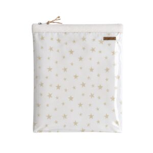 Organizador  tv Medium estrellas blancas - cinta blanca