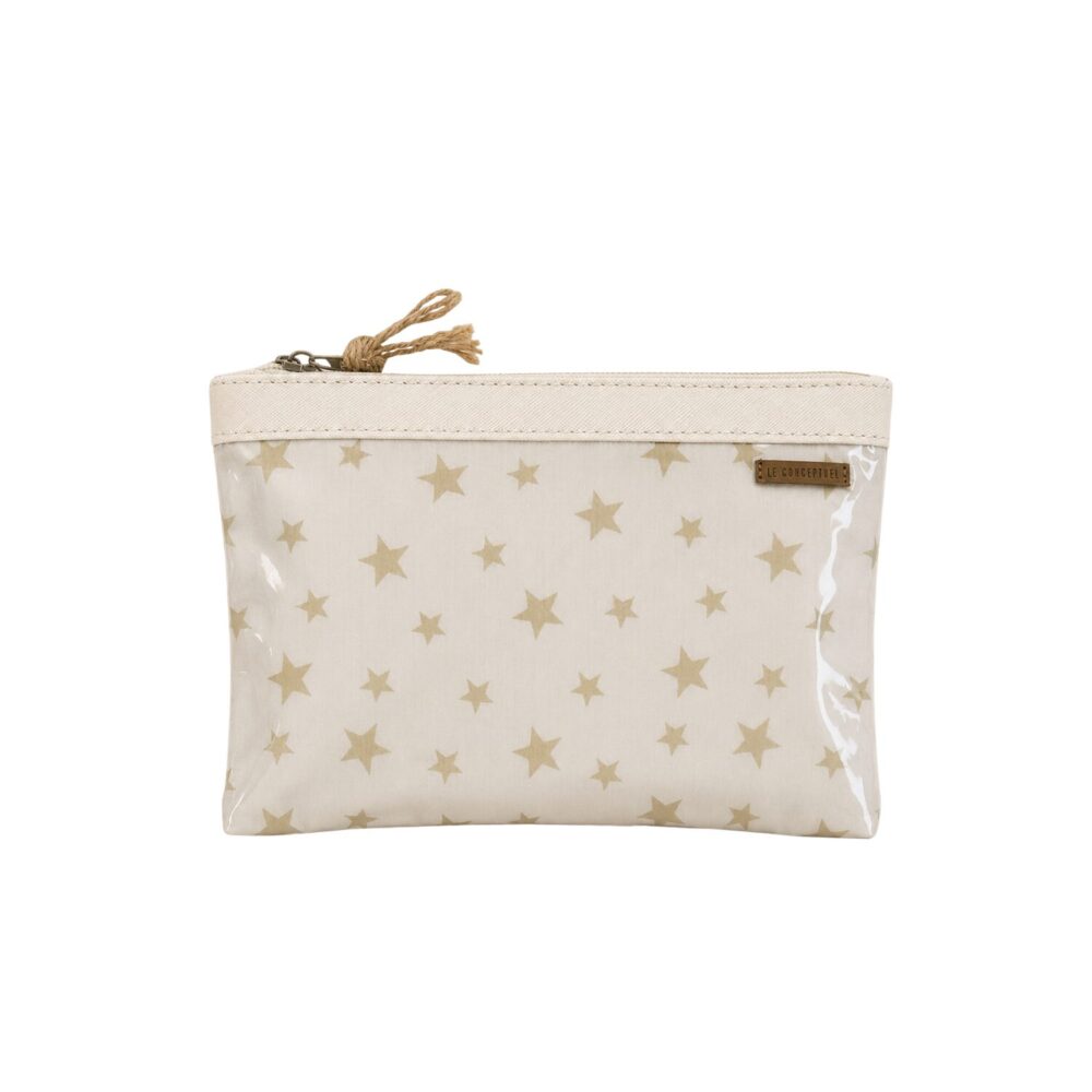 Organizador tv small estrellas doradas - cinta blanca