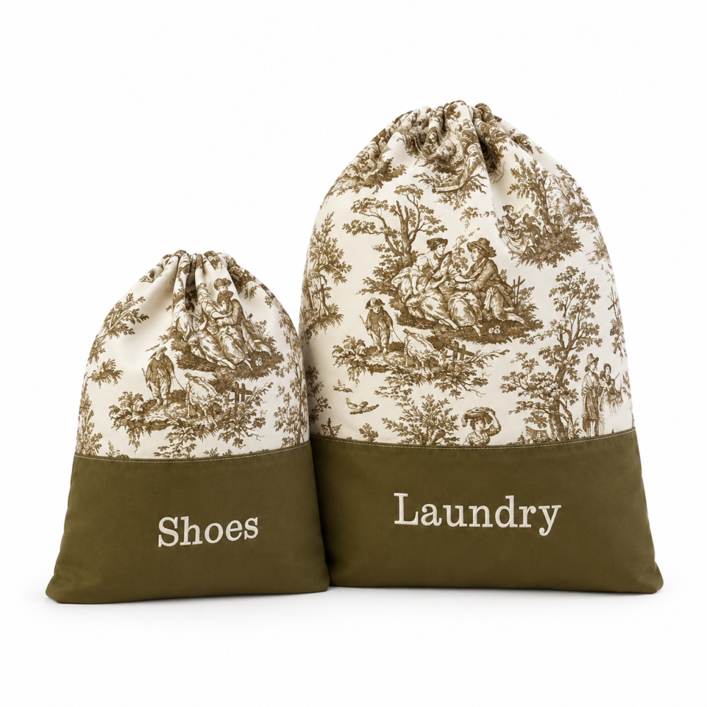 Shoes & laundry / toile marron