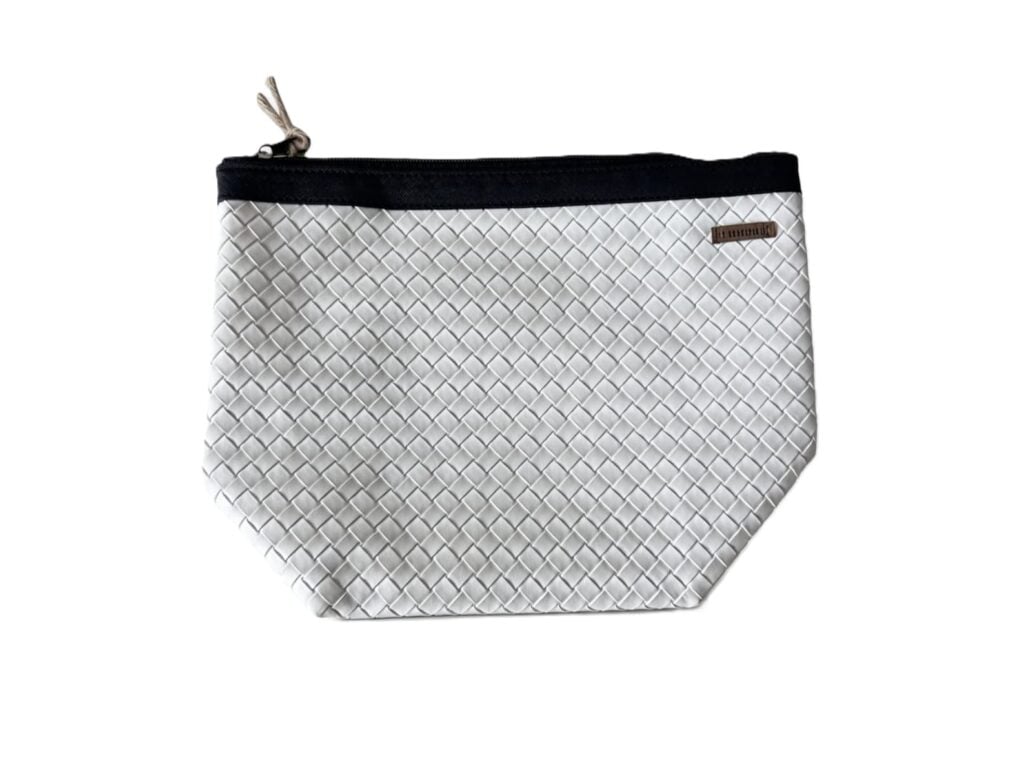 Organizador tv classic trenzado blanco -cinta negro