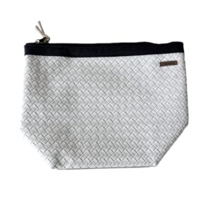 Organizador tv classic trenzado blanco -cinta negro