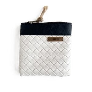 Organizador tv tiny trenzado blanco -cinta negro