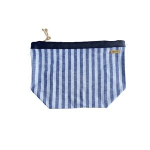 Organizador tv classic rayas lino azul - cinta azul