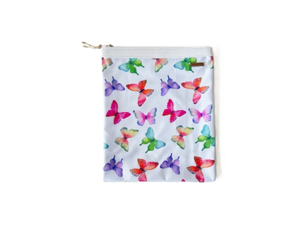 Organizador tv medium mariposas  - cinta blanca