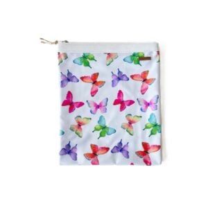 Organizador tv medium mariposas  - cinta blanca