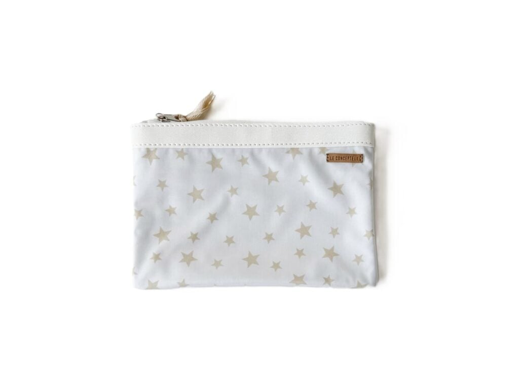 Organizador tv small estrellas doradas - cinta blanca