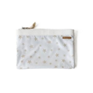 Organizador tv small estrellas doradas - cinta blanca
