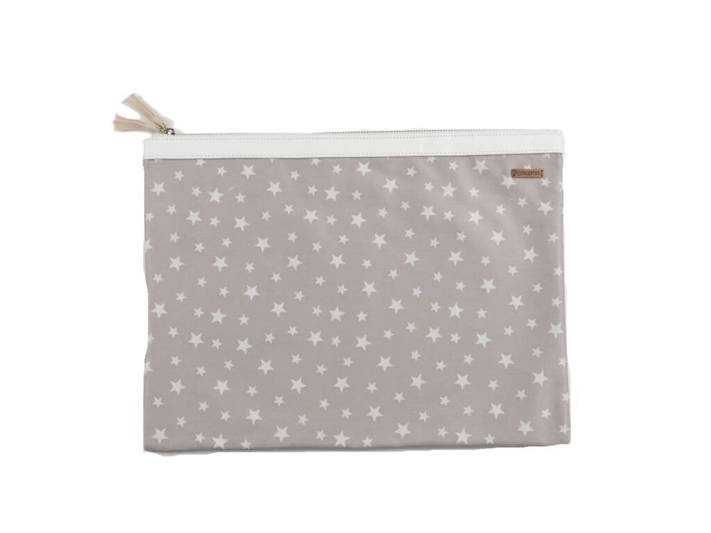 Organizador tv large estrellas blancas - cinta blanca