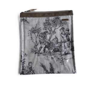Organizador tv medium toile vintage - cinta capuccino