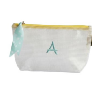 Neceser care case small - cinta amarillo / bordado a