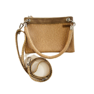 Neceser swing case mimbre -cinta capuccino