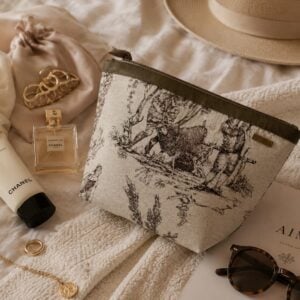 Organizador tv  classic toile vintage - cinta capuccino