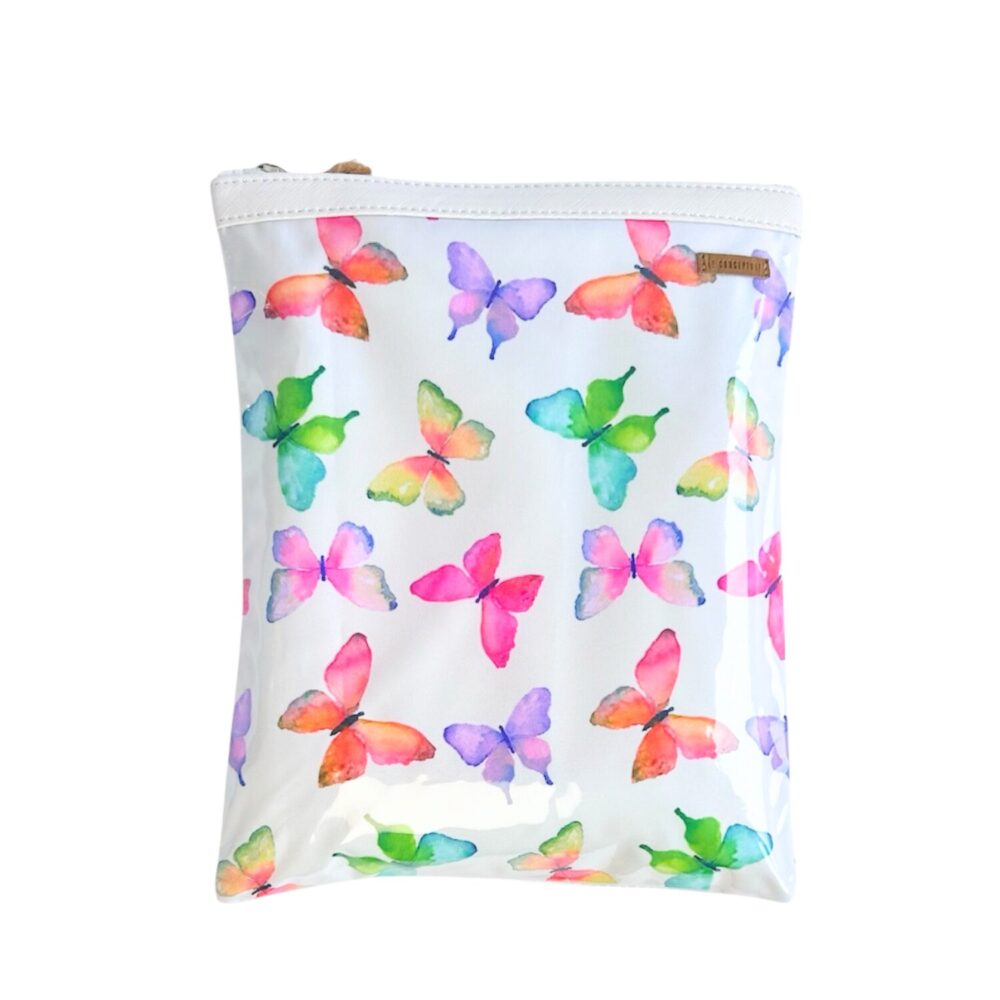 Organizador tv medium mariposas  - cinta blanca