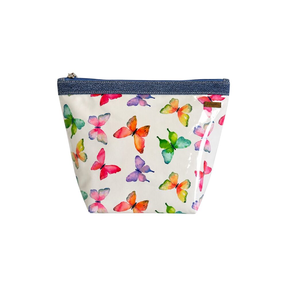 Organizador tv classic mariposas  - cinta denim