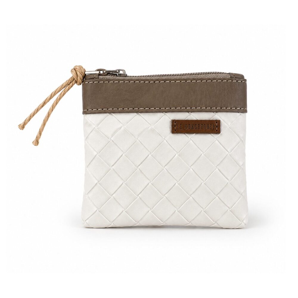 Organizador tv tiny trenzado blanco - cinta capuccino