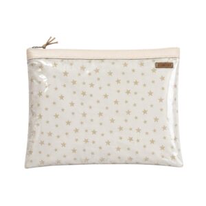 Organizador tv large estrellas doradas - cinta blanca