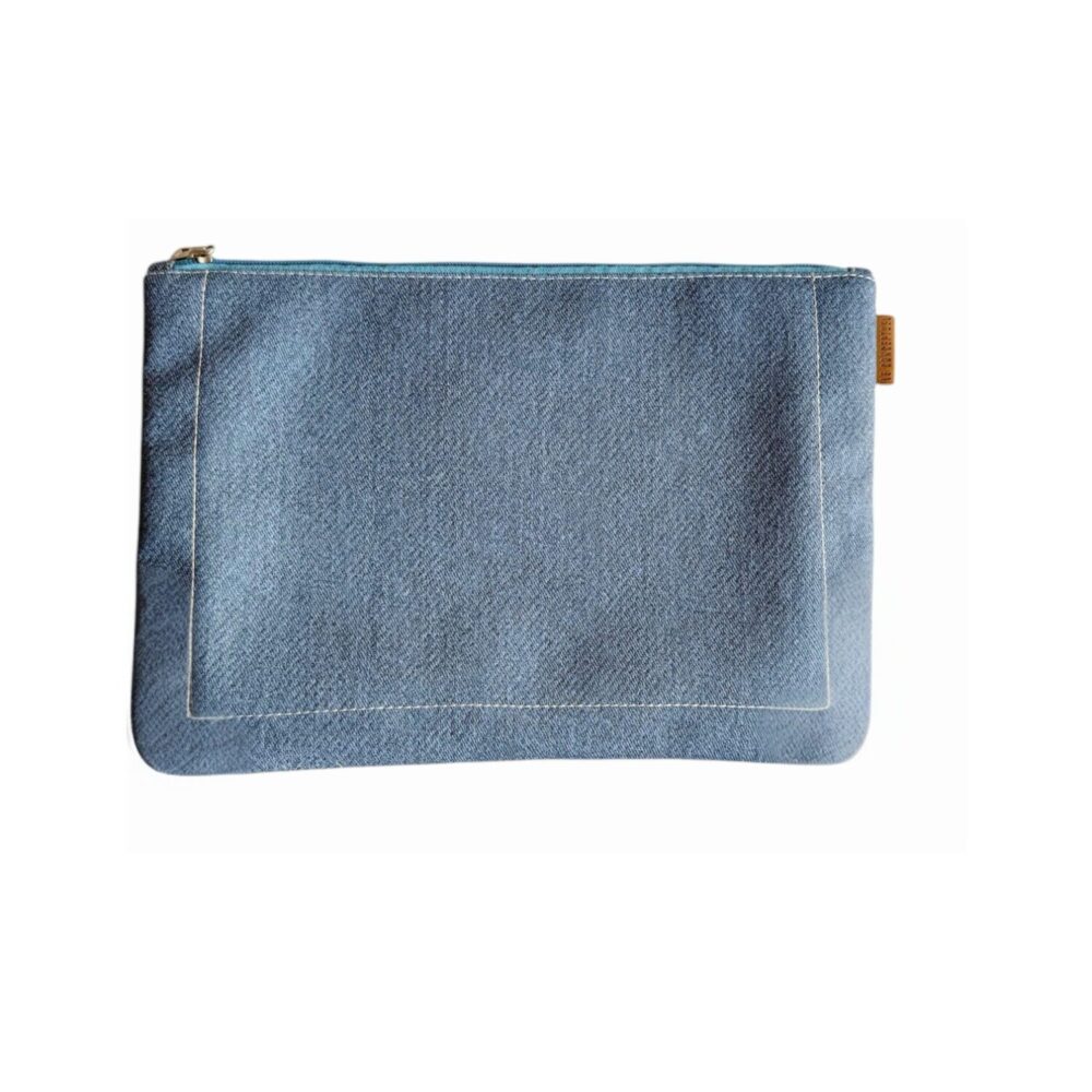 Porta ipad denim