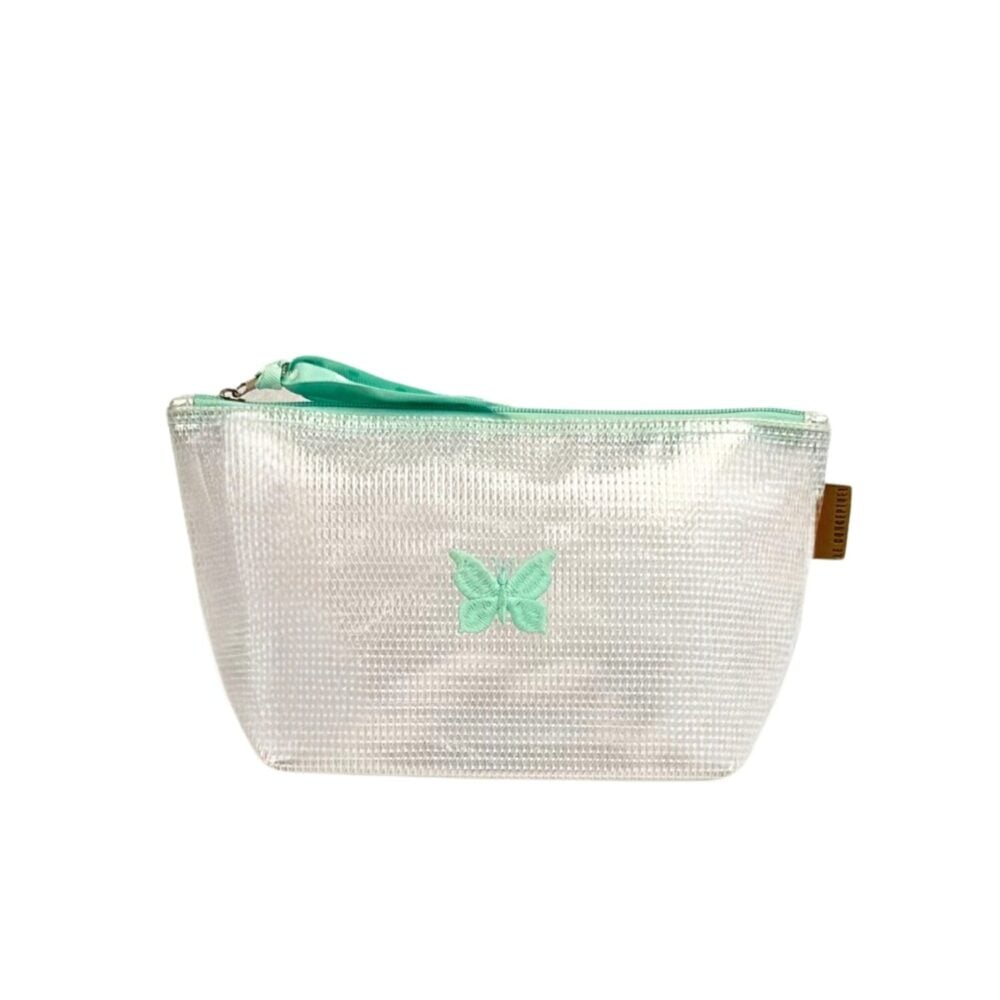 Neceser care case medium- cinta aquarela/ bordado mariposa
