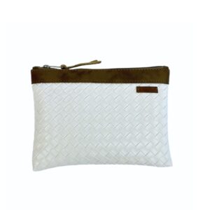 Organizador tv small trenzado blanco - cinta capuccino