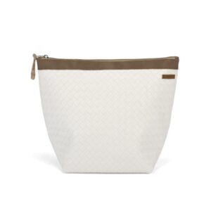 Organizador tv classic trenzado blanco - cinta capuccino