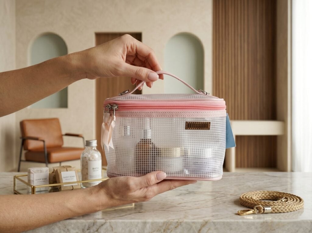 Neceser hand case  - cinta palo rosa