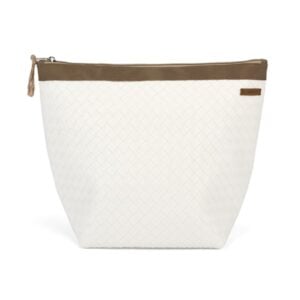 Organizador tv classic trenzado blanco - cinta capuccino