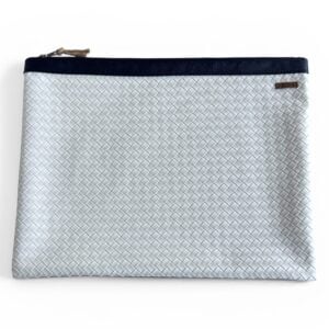 Organizador  tv large trenzado blanco - cinta azul