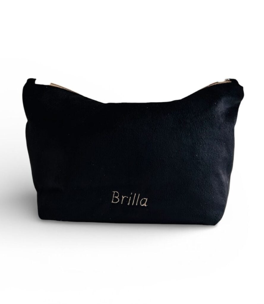 Neceser basic velvet negro