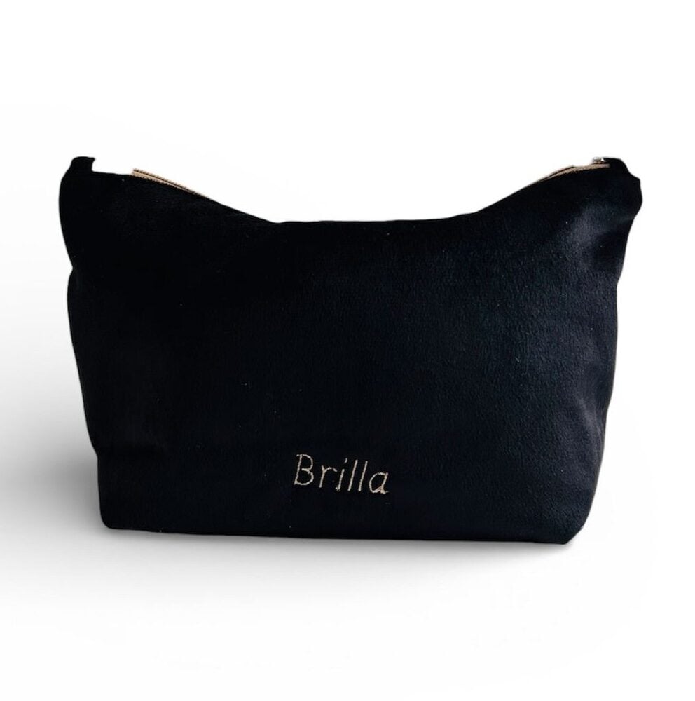 Neceser basic velvet negro