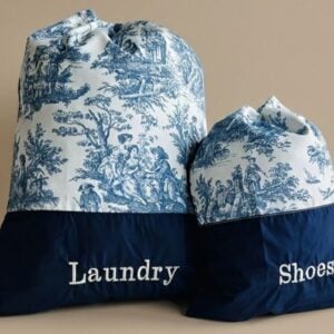 Shoes & laundry / toile azul