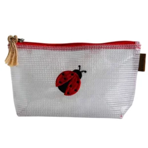 Neceser care case medium - cinta rojo / mariquita