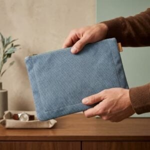 Porta ipad denim
