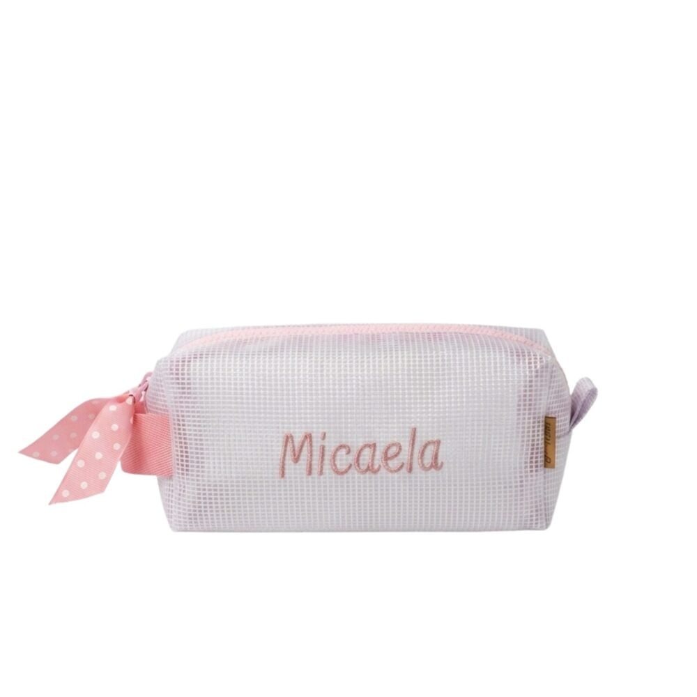 Neceser fun case palo rosa- bordado micaela