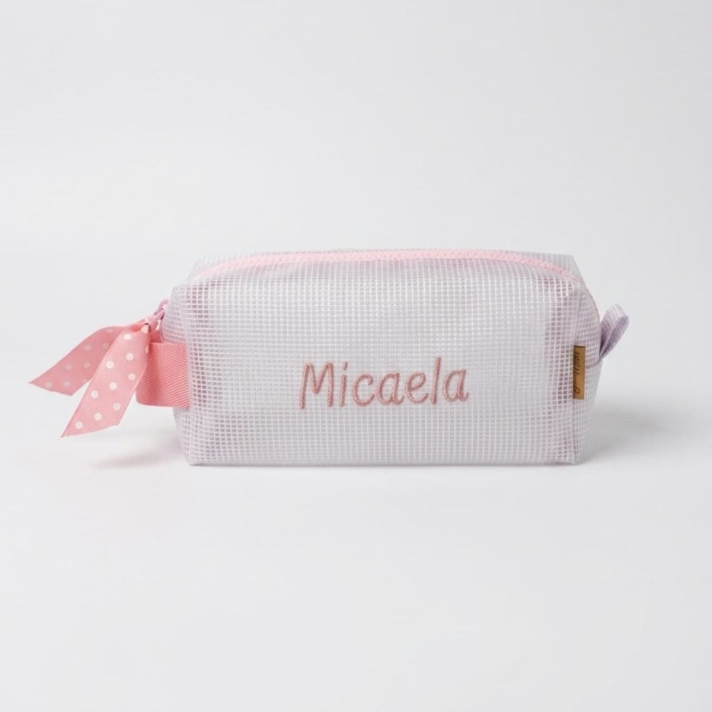Neceser fun case palo rosa- bordado micaela