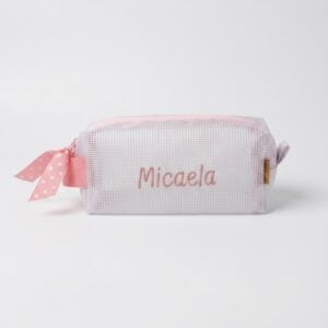 Neceser fun case palo rosa- bordado micaela