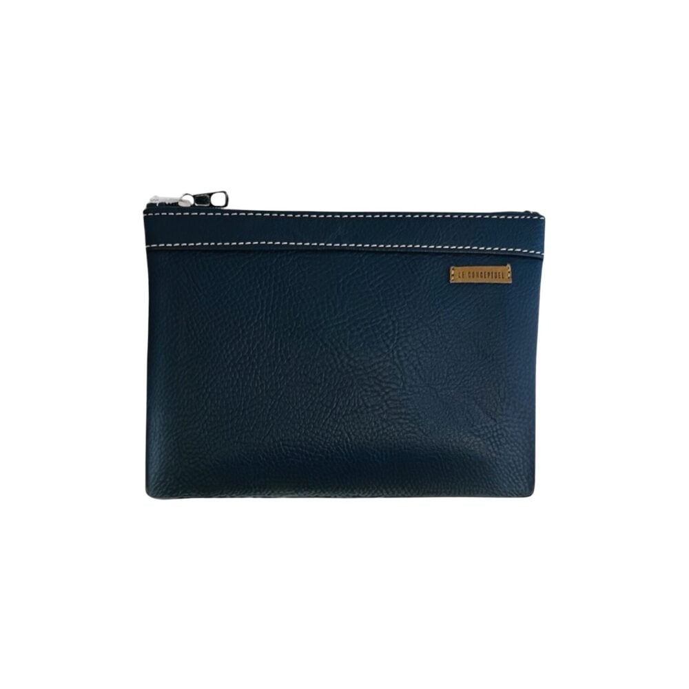 organizador tv small cuero vegano - azul