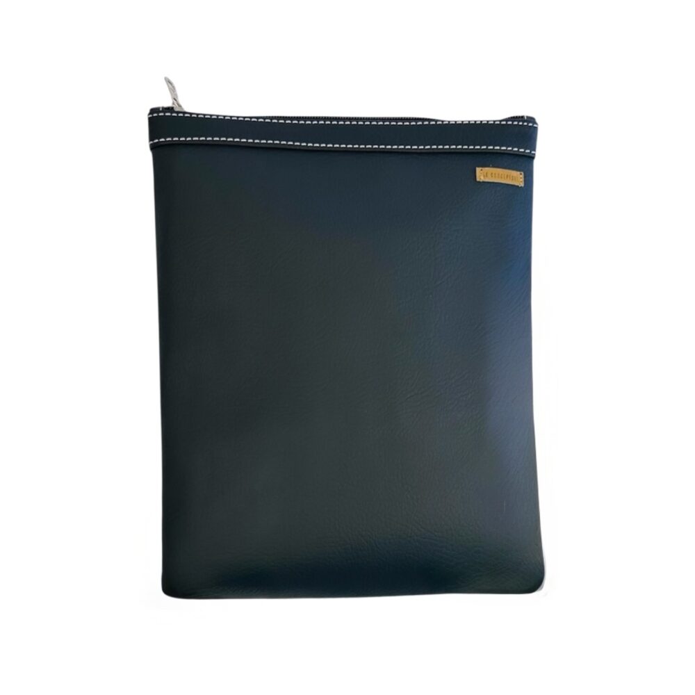 organizador  tv Medium cuero vegano - negro