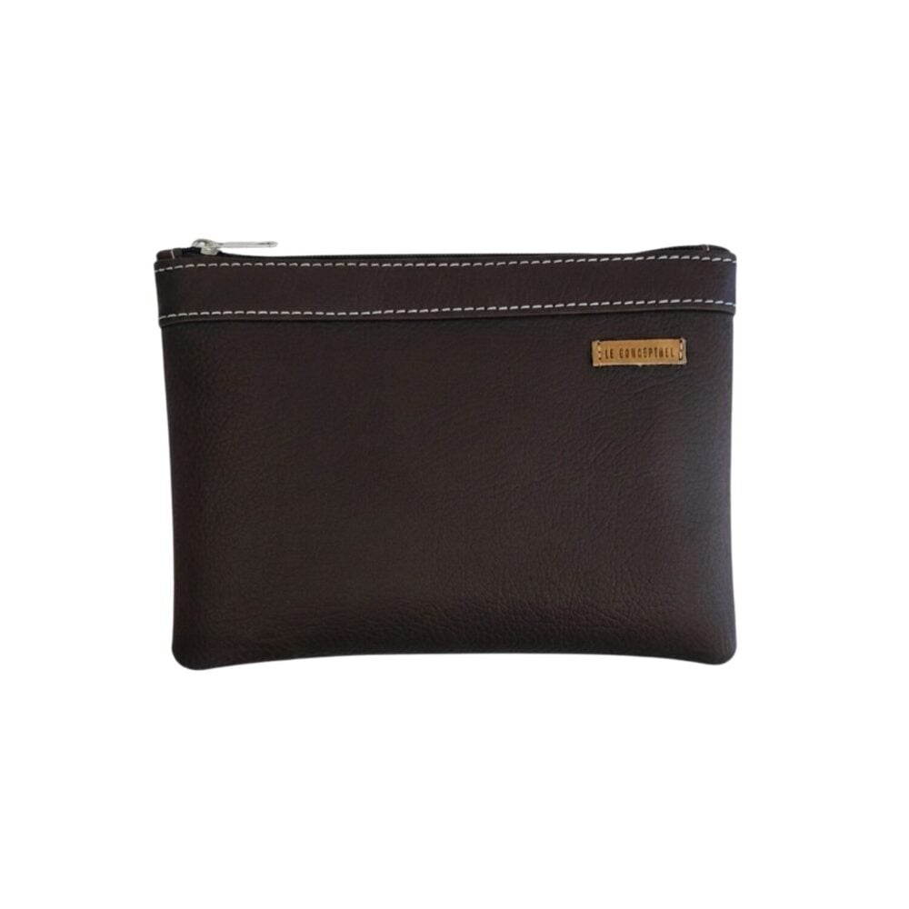 organizador tv small cuero vegano - marron