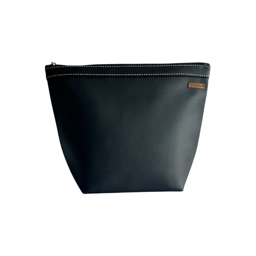 organizador tv classic cuero vegano - negro